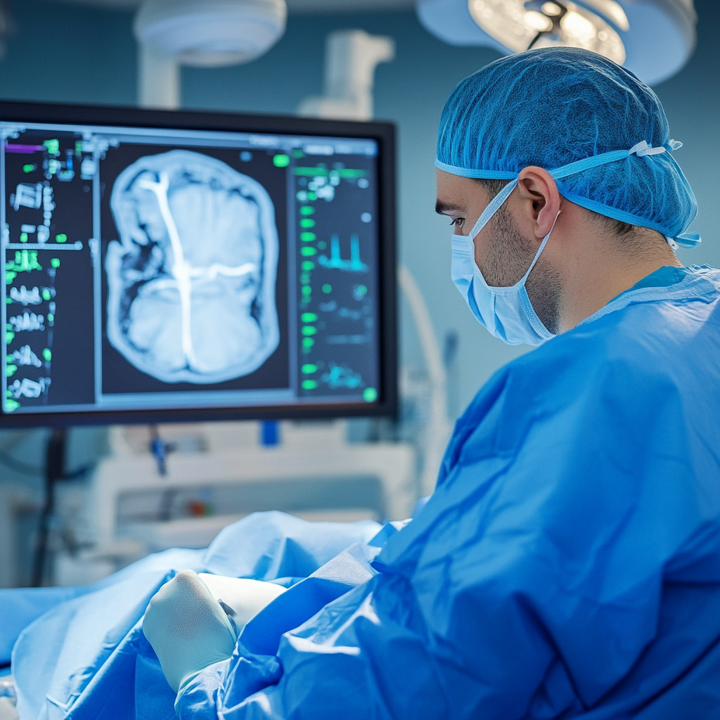 Clinician using breakthrough probe